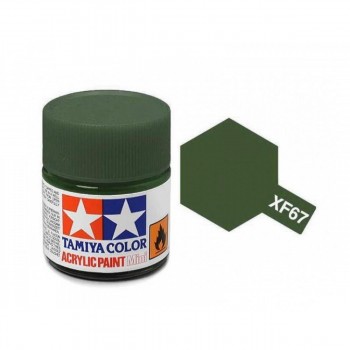 TAMIYA XF-67 NATO GREEN - ACRYLIC PAINT MINI (FLAT) 10ML